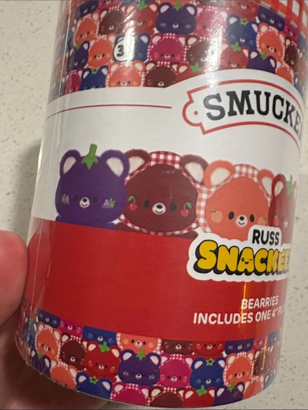 Russ x Smuckers Snackeez Kids One Plush Toy - Red/Orange
